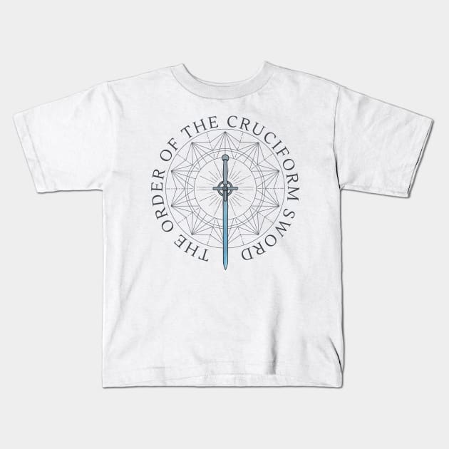 The Order of the Cruciform Sword logo OCS - warrior nun - ava silva and sister Beatrice, avatrice, netflix Kids T-Shirt by tziggles